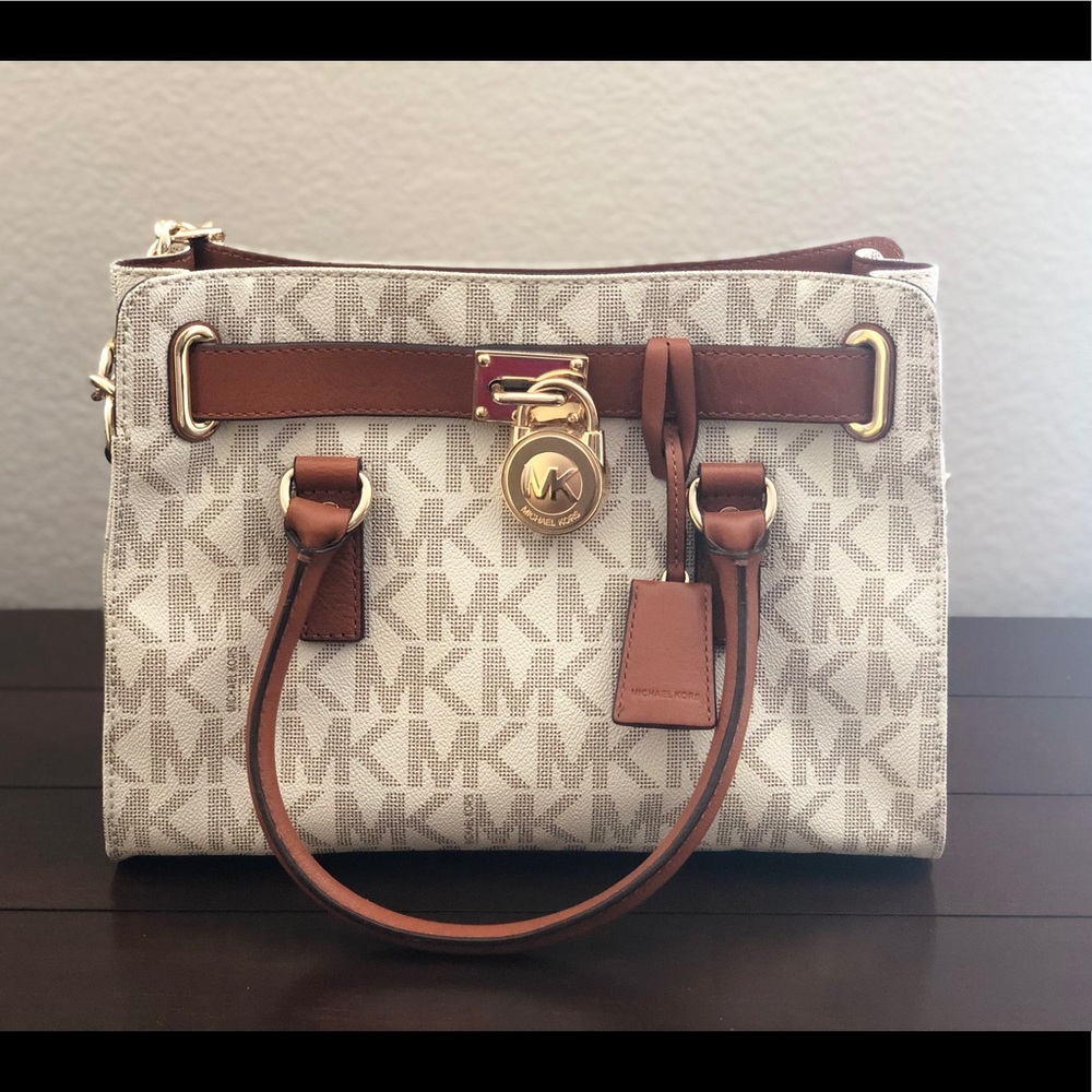 🚫SOLD - Michael Kors Hamilton Medium White Satch